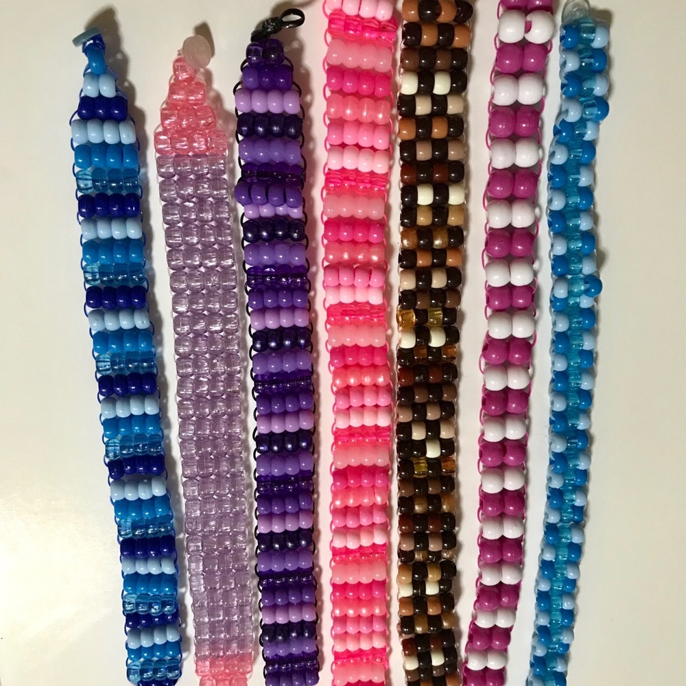 Pony bead Chokers.